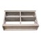 International Concepts Rectangle Hampton Sofa Server Table with Shelves, 60 W, 16 L, 34.5 in H, Wood, Washed Gray Taupe OT09-70SL - alternate 3